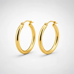 Gold Plated Hoop Earrings